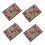 Multipurpose Placemat Florals Pattern-pack of four pink flowers 1