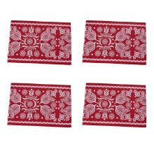 Easy Cleaning Placemat-pack of four Red bottom European