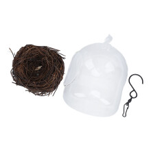 Hanging Glass Bird Nest for Garden