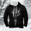 Kapuzenpullover im Retro-Stil mit nordischem Mythologie-Motiv 1