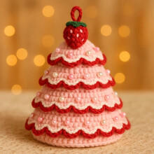 Kit para tejer un árbol de Navidad a crochet: un conjunto de manualidades todo en uno para principiantes.