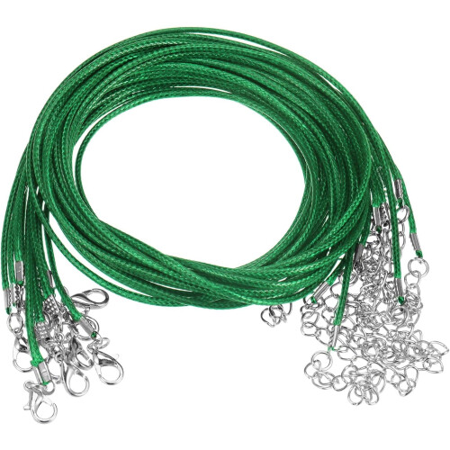 Κορδόνι κολιέ από κερωμένο βαμβάκι 60cm x 1.5mm με κούμπωμα – 10