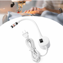 Lampe de positionnement magnétique pour machine à coudre – Guide de couture à ligne rouge avec angle réglable pour des coutures droites et un