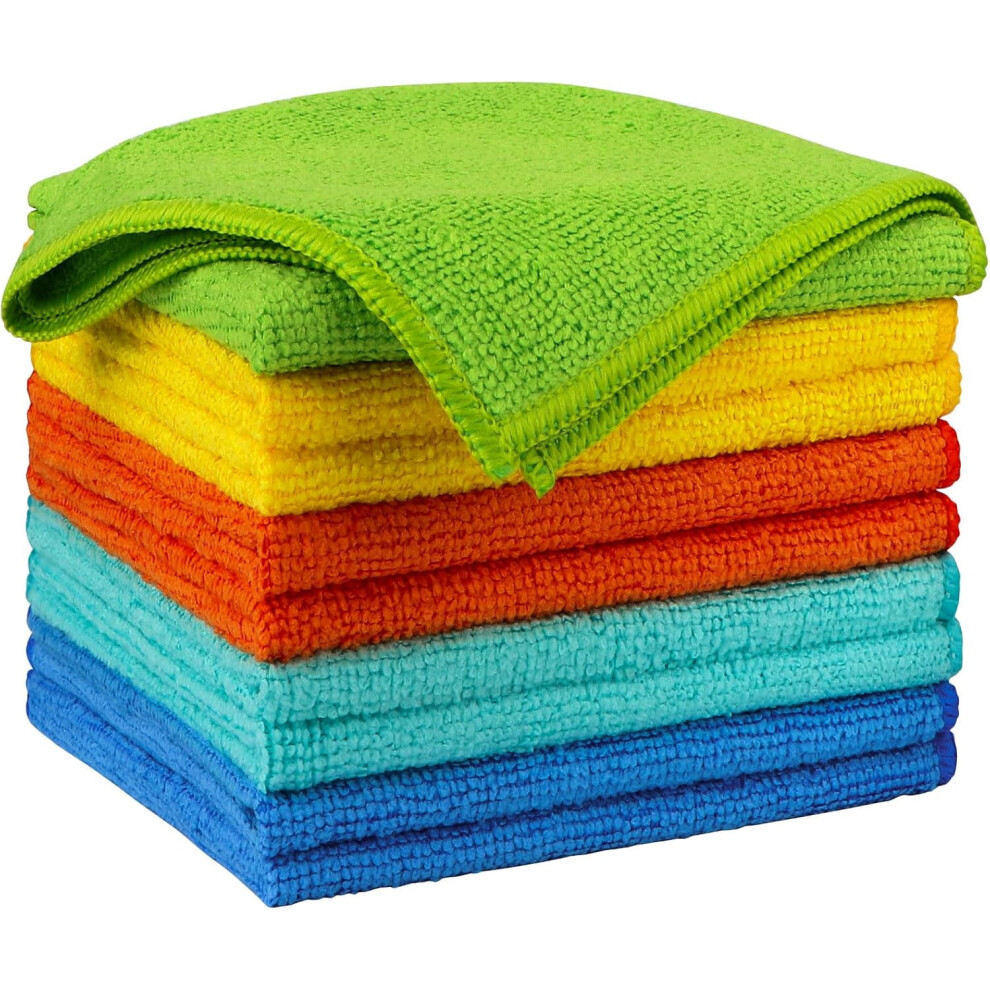 Microfiber Cleaning Cloths Absorbent 50 Pack 12X12 Inch 971050225272