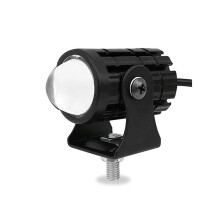 Faro LED para motocicleta, doble haz, amarillo y blanco, resistente al agua.