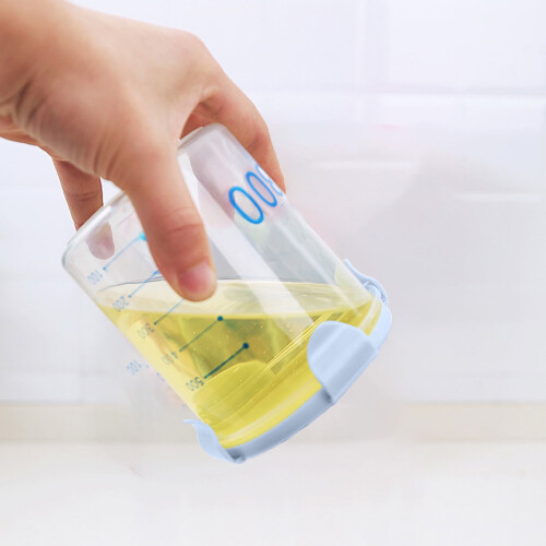 Round BPA-Free Plastic Storage Jars with Airtight Lids