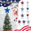 Patriotic Star Tree Topper – Red Blue Sequin Foam 1