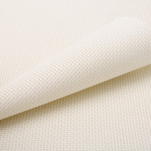 Ύφασμα Aida από βαμβάκι 14Count, 19x28 ίντσες, υπόλευκο