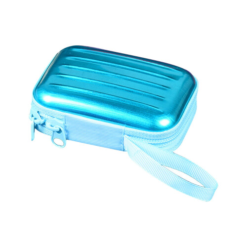 Brushed Tinplate Storage Box – Compact, Hard Shell, 1 Pack
