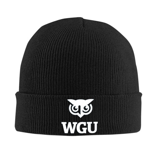 Ζεστό πλεκτό καπέλο σκουφάκι Western Governors University, φαρδύ