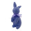 Purple Flocked Bunny Figurine with Bow Tie 1pc 1
