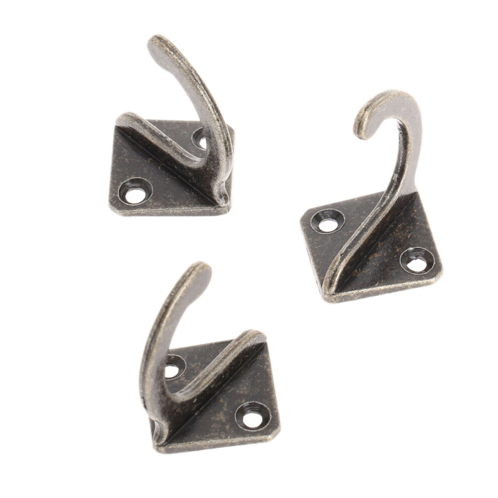 Antique Bronze Wall Hooks Zinc Alloy 5 Pcs 968604408953