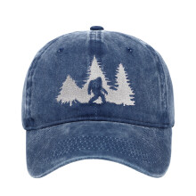 Unisex brodert baseballcaps – svart, én størrelse