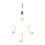 Rig Gruaige Iascaireachta Carp Trí-Hook Frith-Bhun 1