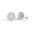 Cubic Zirconia Hexagonal Earrings 5A+ Grade 1