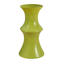 Green Plastic Flower Vase 7" Modern Farmhouse Decor