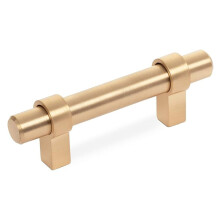 Poignées de meuble en nickel brossé, paquet de 5, 7,6 cm (3 pouces)