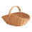 Natural Rattan Wicker Basket with Handles – 1 Pack 1