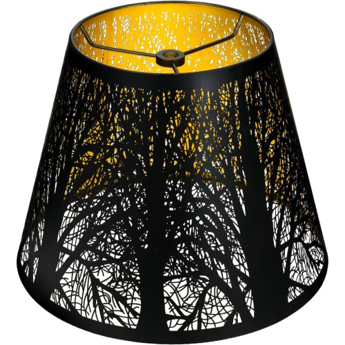 Barrel-Shaped Hollow Iron Lampshade for Wall or Table Light