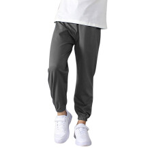 Girls' Sports Leggings – Elastic Waist, Comfortable Casual Bottoms for School & Outdoor Activities – Dark Gray, Size 9-10 Years