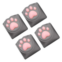 Copritasti a forma di zampa di gatto in ABS + silicone, 18 mm