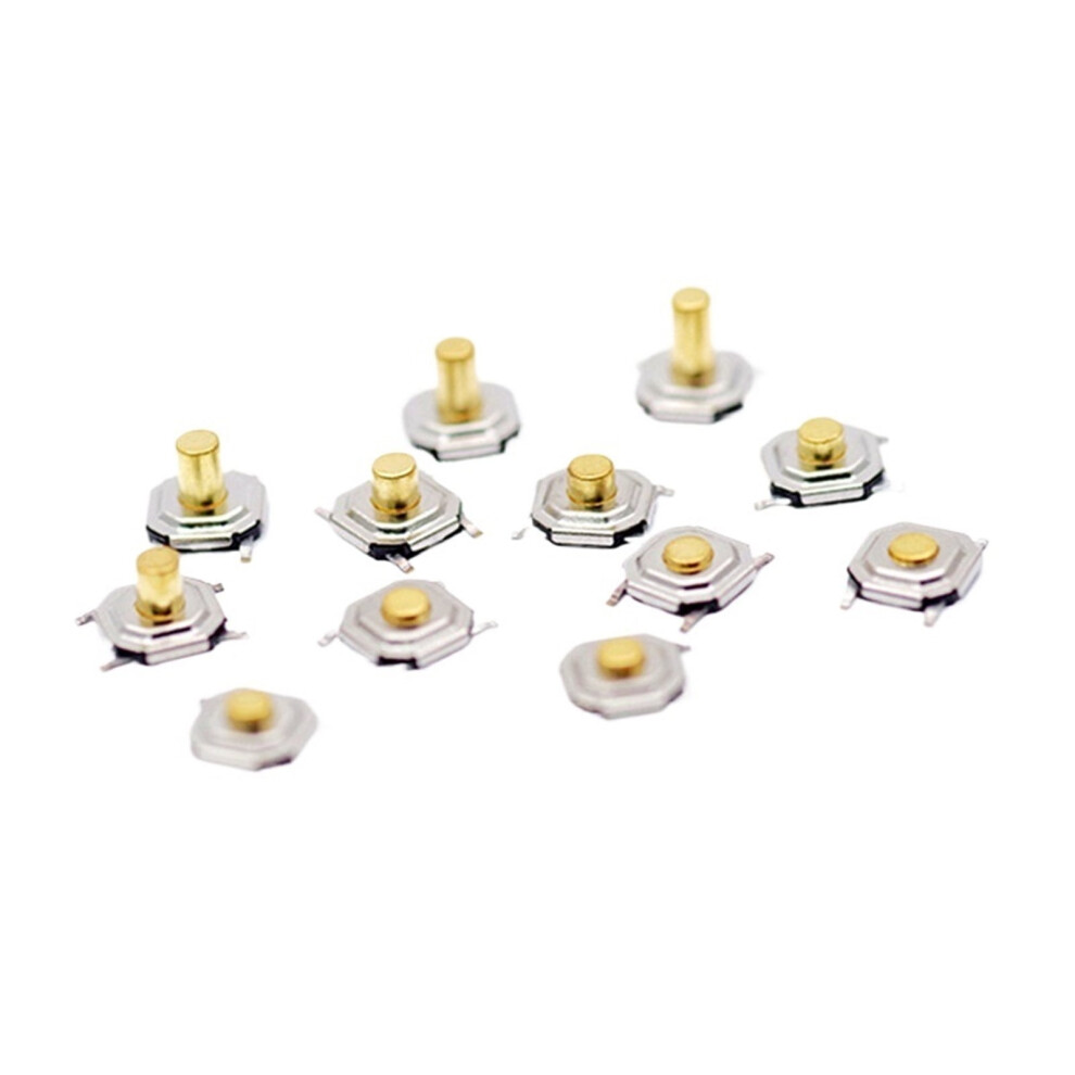 50Pcs 4X4mm Push Botton Switch 4X4x1.5 /1.6/1.7/2/2.3/2.5/3/3.5/4.3Mm Copper Head Smd Pcb Tactile Push Button Switch 4X4x4.3mm 9425574072597
