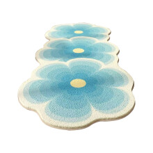 Tappeto decorativo floreale antiscivolo e lavabile, 40 x 60 cm, 1 pezzo.