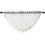 White Organza Waterfall Valance 57x37 in 1
