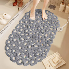 Alfombrilla antideslizante para bañera con ventosas, 32,8 x 64,3 cm.