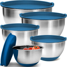 Edelstahl-Rührschüssel-Set 1,5–5 Qt