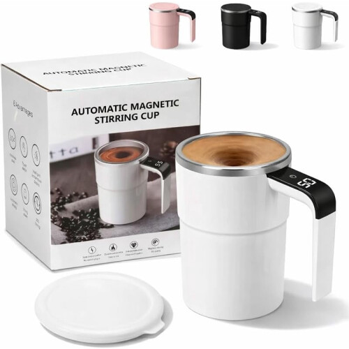 Selvrørende kaffekrus med temperaturdisplay 13oz