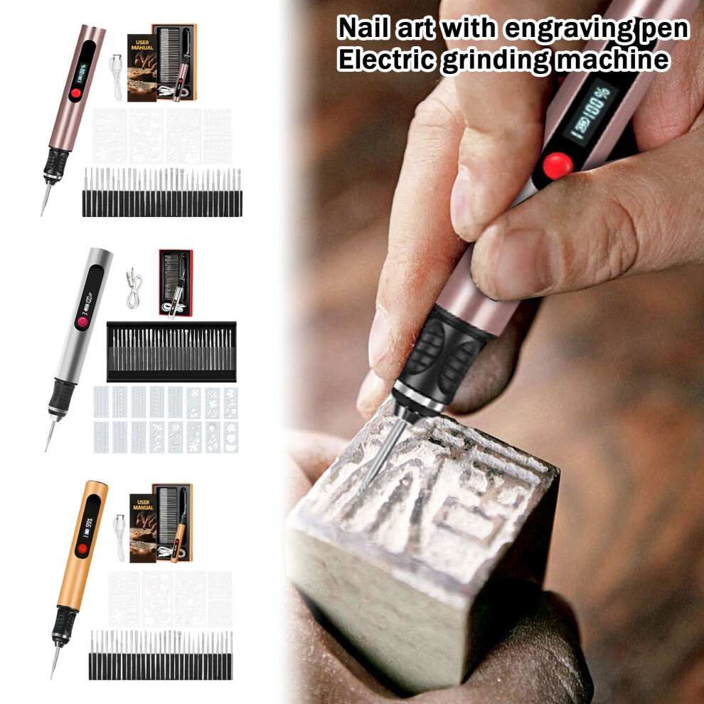 Usb Rechargeable Engraving Pen, Lithium Battery Carving Pen, Electric Engraving Pen, Multi Functional Carving 9485826568162