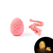 Set de lumini de noapte cu scoică roz și dragon de cristal 3D