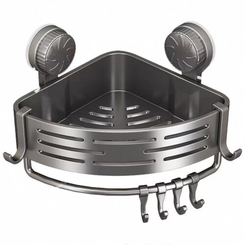 Suction Triangle Shower Shelf – Adjustable Rustproof
