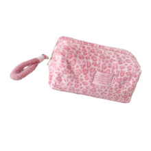 Waterdichte cosmetica-organizer van pluche met luipaardprint (1 stuk)