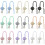 Adjustable Window Curtain Tiebacks Set Floral Pearls-beige1 2