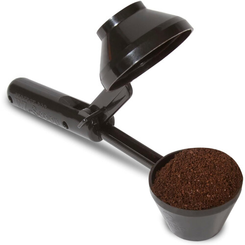 EZ-Scoop Kaffeelöffel mit Trichter, 2 EL, Schwarz