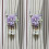 Adjustable Window Curtain Tiebacks Set Floral Pearls-beige1 6