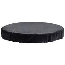 Round Hot Tub Cover Black 208x36 cm Waterproof 210D Oxford