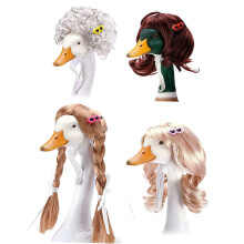 4 pelucas de ganso para porche para estatuas de 17" y 23".