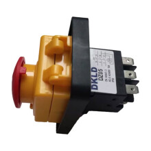 Interrupteur à bouton-poussoir électromagnétique à 7 broches 400 V 12 A