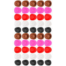 Mini-Bastelhüte, verschiedene Farben, 50 Stück