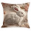 Fodera per cuscino ricamata con coniglietto pasquale, 45x45 cm 1