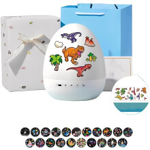 Proyector de luz nocturna con forma de huevo de dinosaurio, rotación de 360, 21 colores.