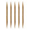 Carbonized Bamboo Double-Pointed Knitting Needles 10mm 20cm 1