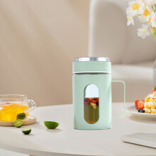 Dubbelwandig glazen drinkglas met deksel en handvat, 473 ml (16 oz)
