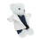 Witte Dokter Beer Pluche Speelgoed 30cm 1