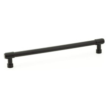 Poignées de meuble Jasper noires mates, entraxe de 20 cm (8 pouces).