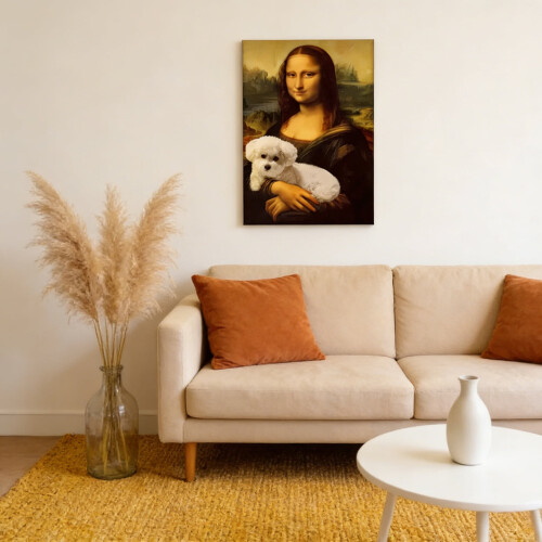 Αφίσα με χειρονομία καρδιάς Lisa & Pet, χιουμοριστική τέχνη τοίχου μπάνιου