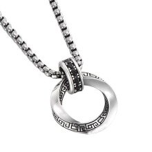 Möbius-Halskette, Retro-Unisex-Anhänger